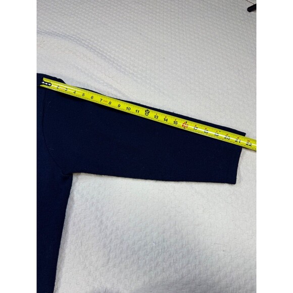 Vintage Paris Sweater Cardigan Yorkies Creation Gyrna | Navy | Womens Size XL - Picture 11 of 13